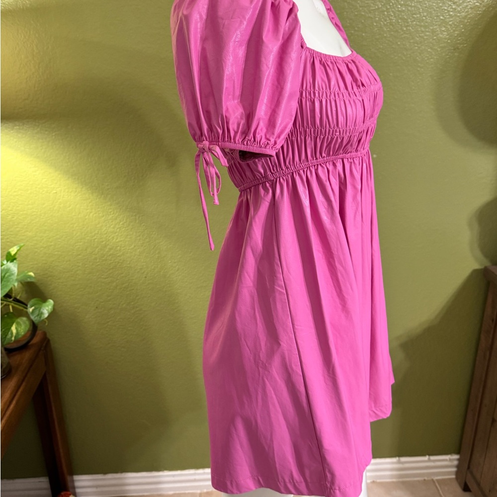 TCEC Vibrant Pink Gathered Dress - Picture 11 of 17